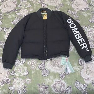 OFF WHITE puffer bomber jacket